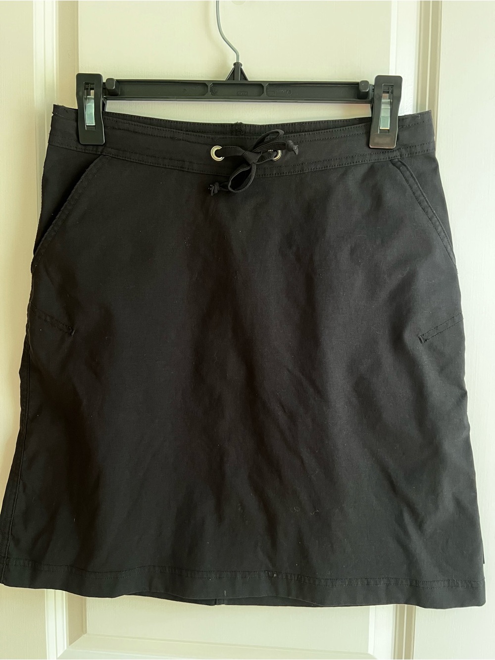 Prana Koen Black Drawstring Casual Skirt XS